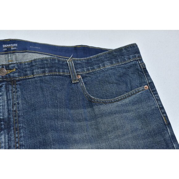 Levis Strauss Signature Gold Jeans Men's 50x30 Bootcut Denim Flex Pants -Flaws- - Picture 5 of 16